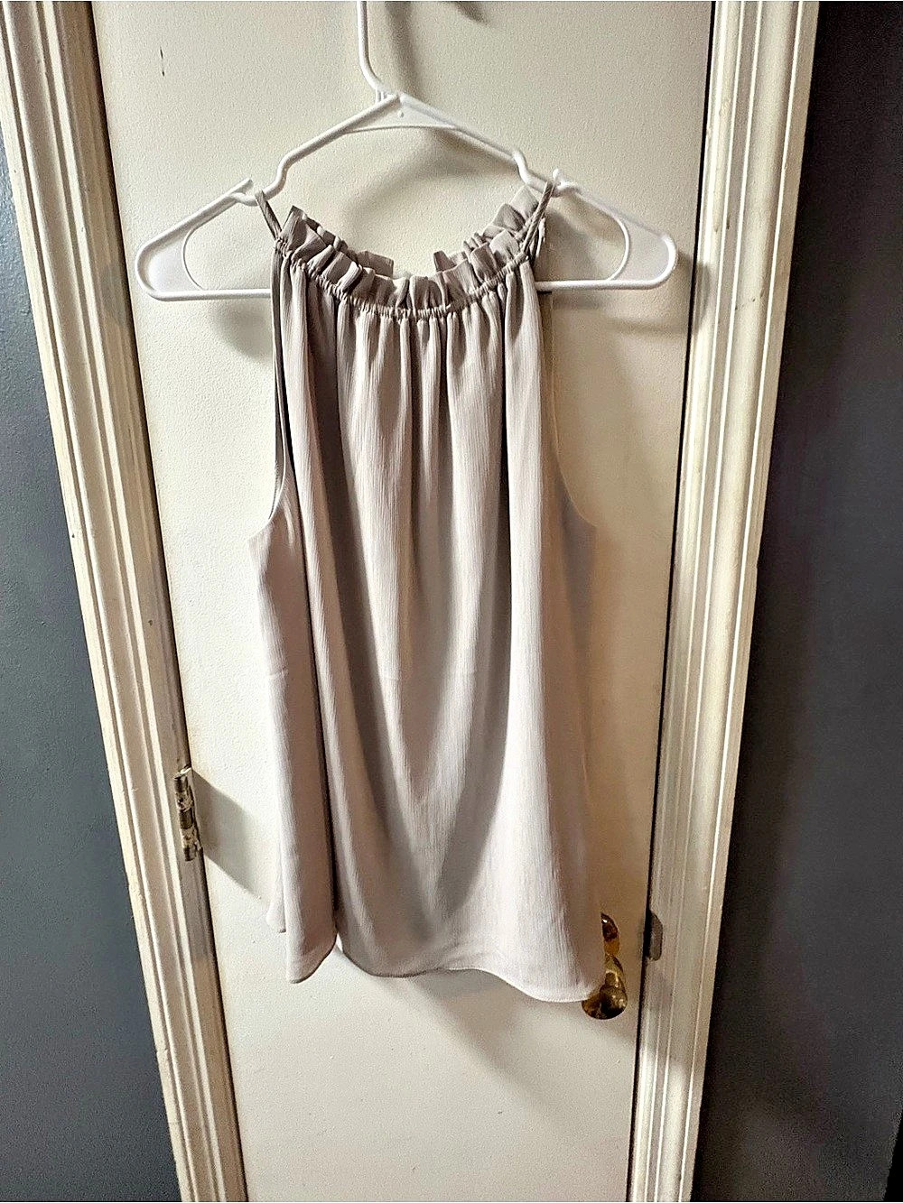 H&M Tie-Back Tank Top in Beige Size XS